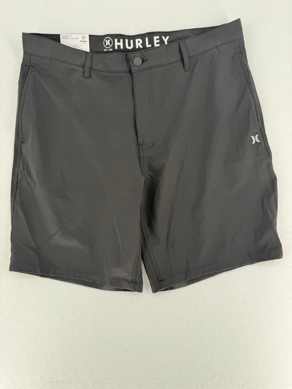 Hurley Men’s 38 All Day Hybrid Shorts Black 4-Way Stretch Quick Dry NWT